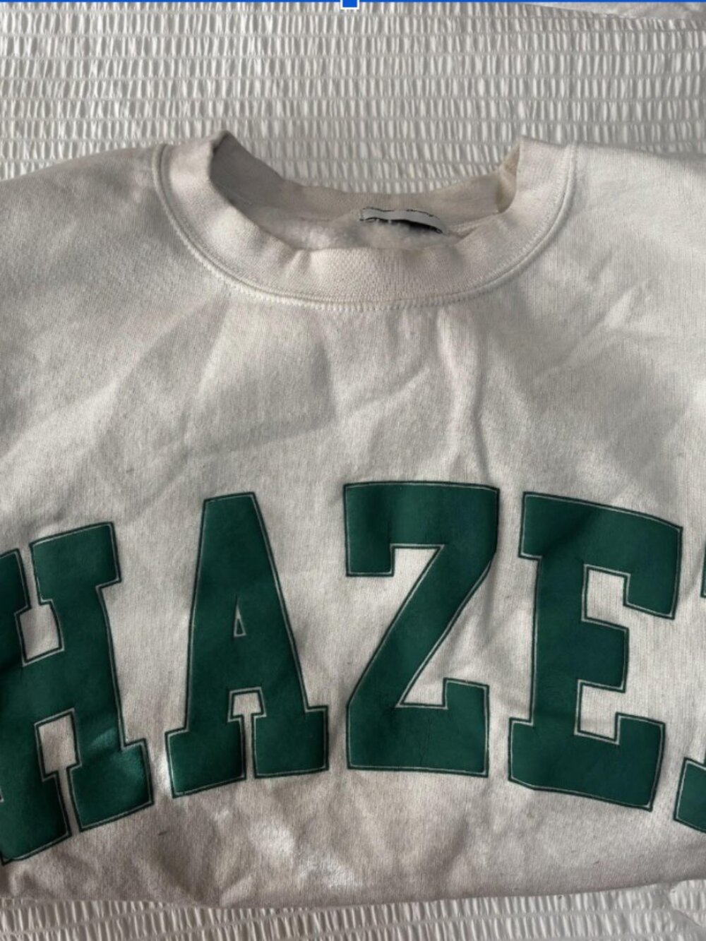 Hazel Boutique White Graphic Crewneck Sweatshirt Women's XL Oversized Pullover - Picture 2 of 3